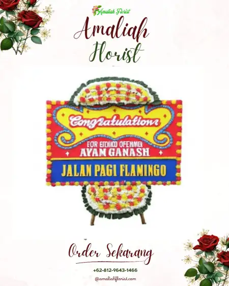 Sewa Papan Bunga Sunia Baru
